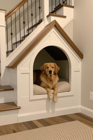 Pet-Friendly Basement Ideas 2025: Built-In Dog Beds & Under-Stair Dog Houses